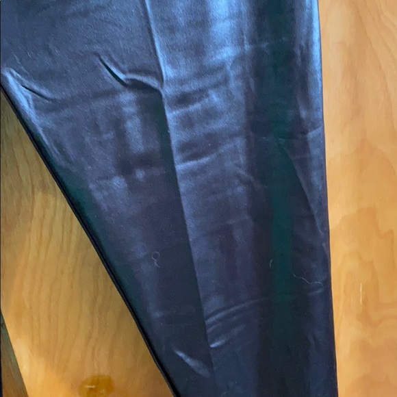 NWT Black Faux Leather Leggings - Picture 2 of 3